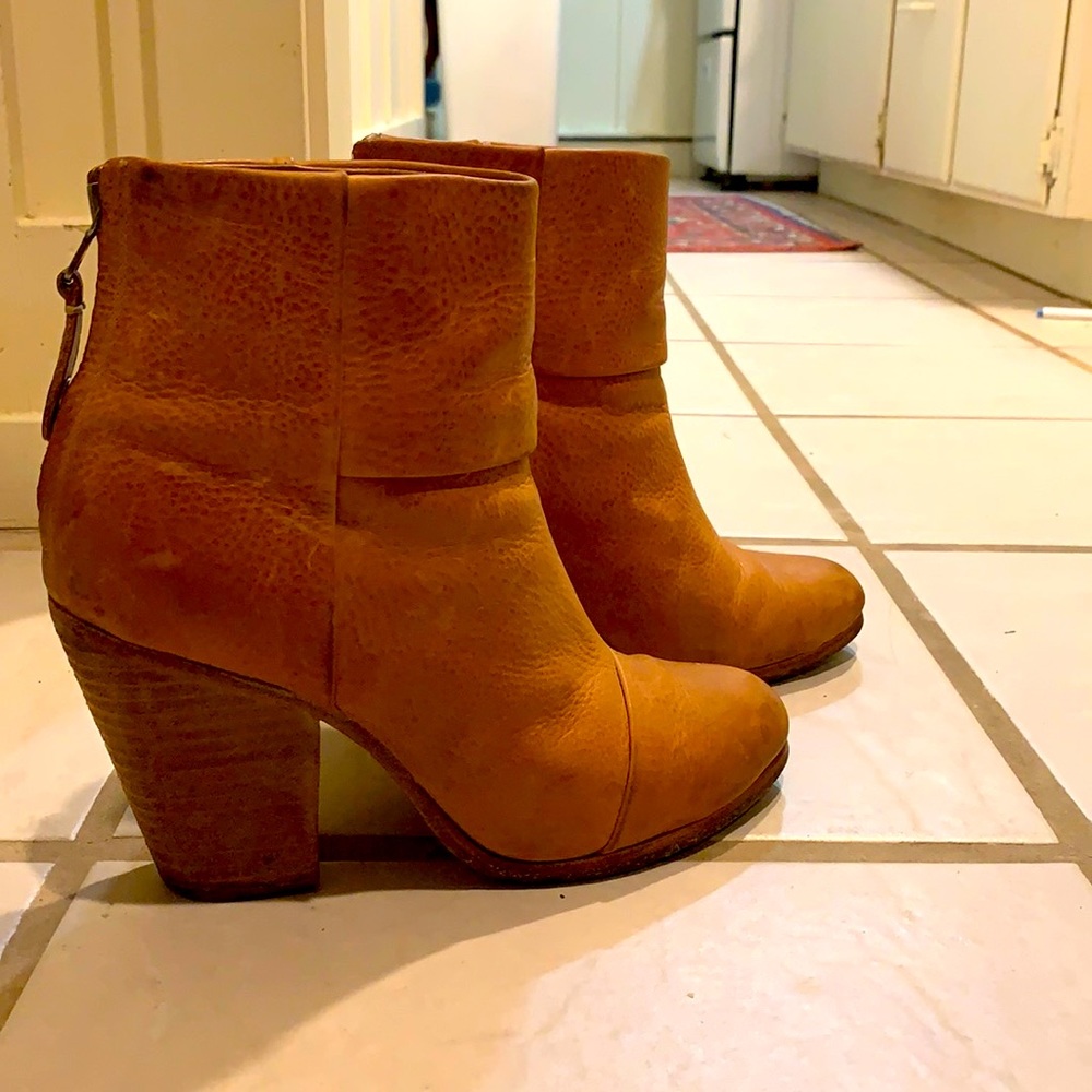 Rag and Bone Tan Leather Boots